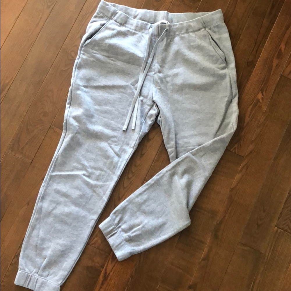 Grey sweatpants